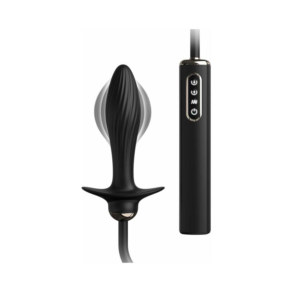Anal Fantasy Elite Collection Auto-Throb Inflatable Vibrating Plug Black