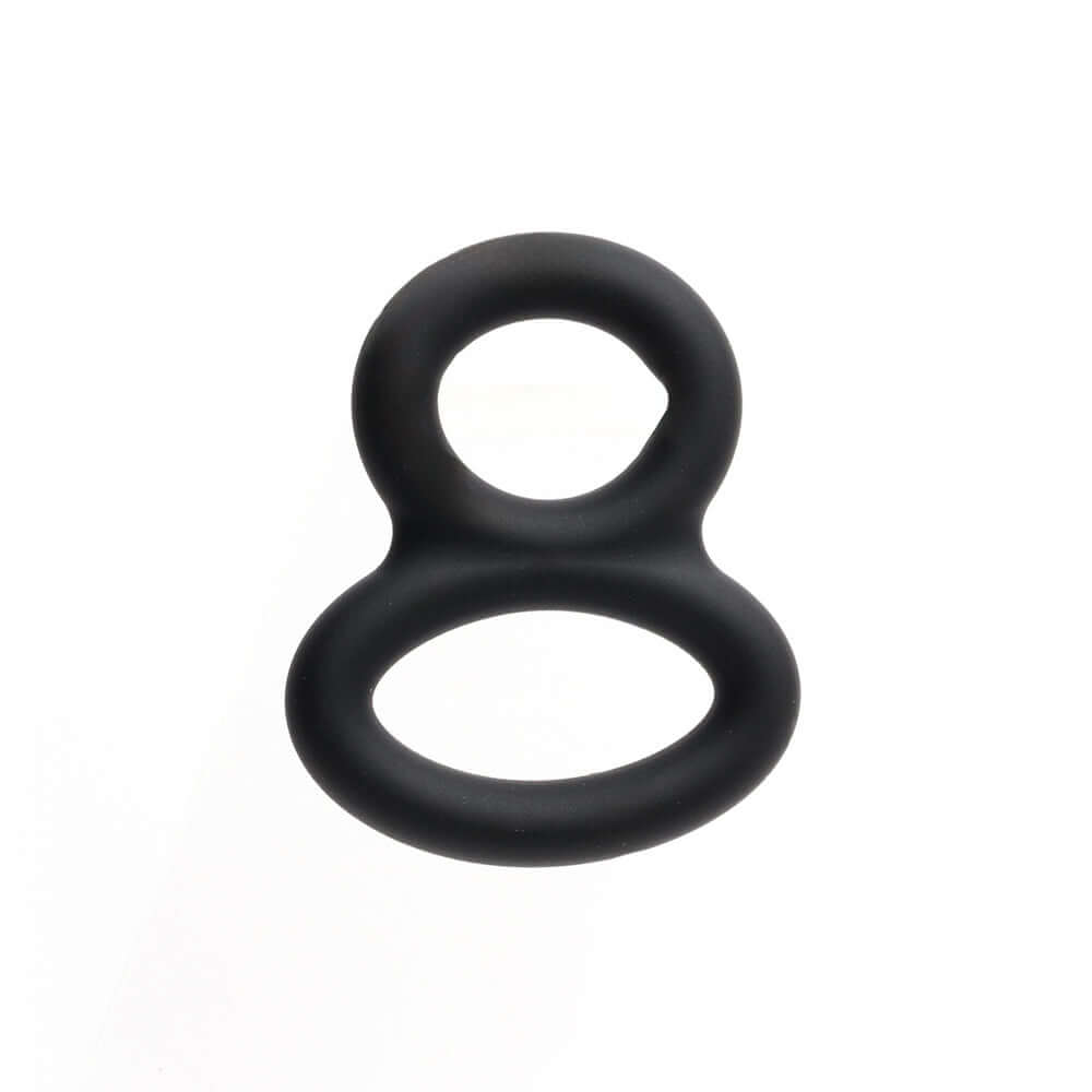 Sport Fucker Frank Ring Silicone Cock Ring displayed in a black silicone material for enhanced comfort and performance.