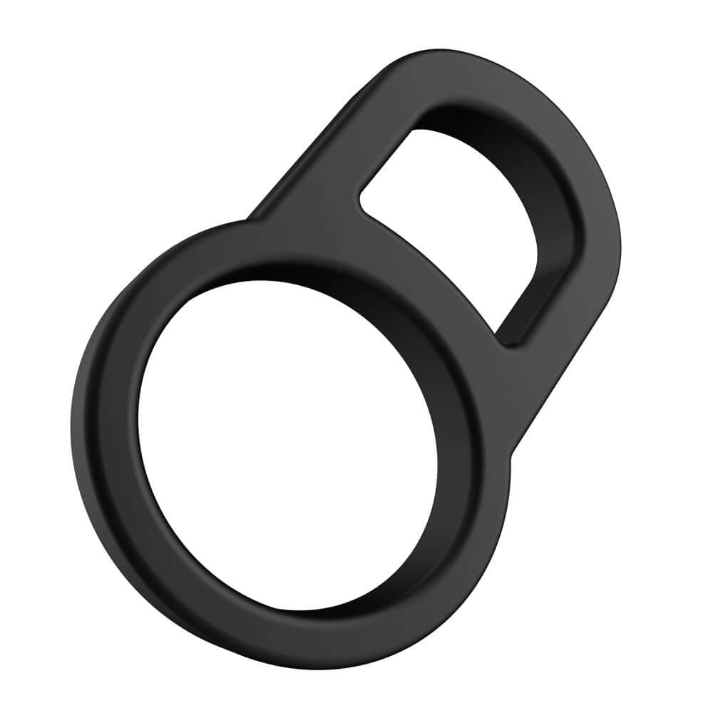 Forto F-41 Lock Cock & Ball Ring Black silicone accessory designed for comfort and secure fit.