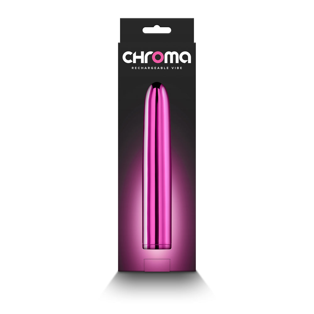 Chroma Rechargeable Vibe 7 inch Pink