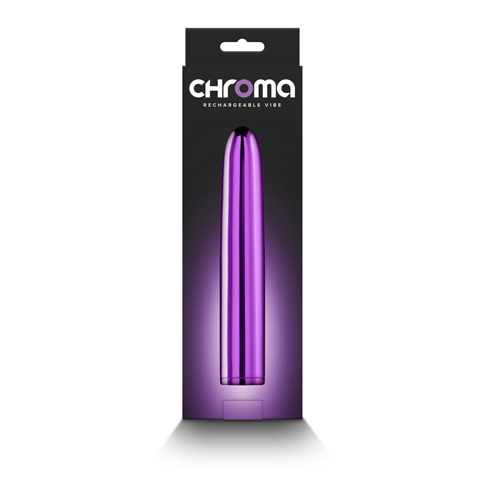 Chroma Rechargeable Vibe 7 inch Purple