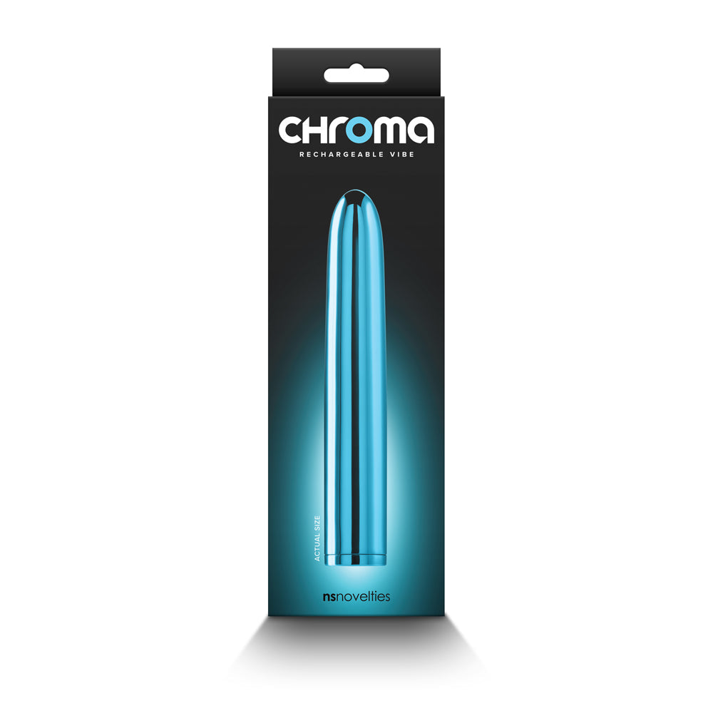 Chroma Rechargeable Vibe 7 inch Teal