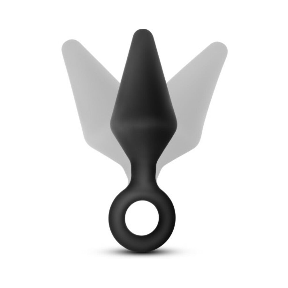 Blush Anal Adventures Platinum Silicone Loop Plug Large Black