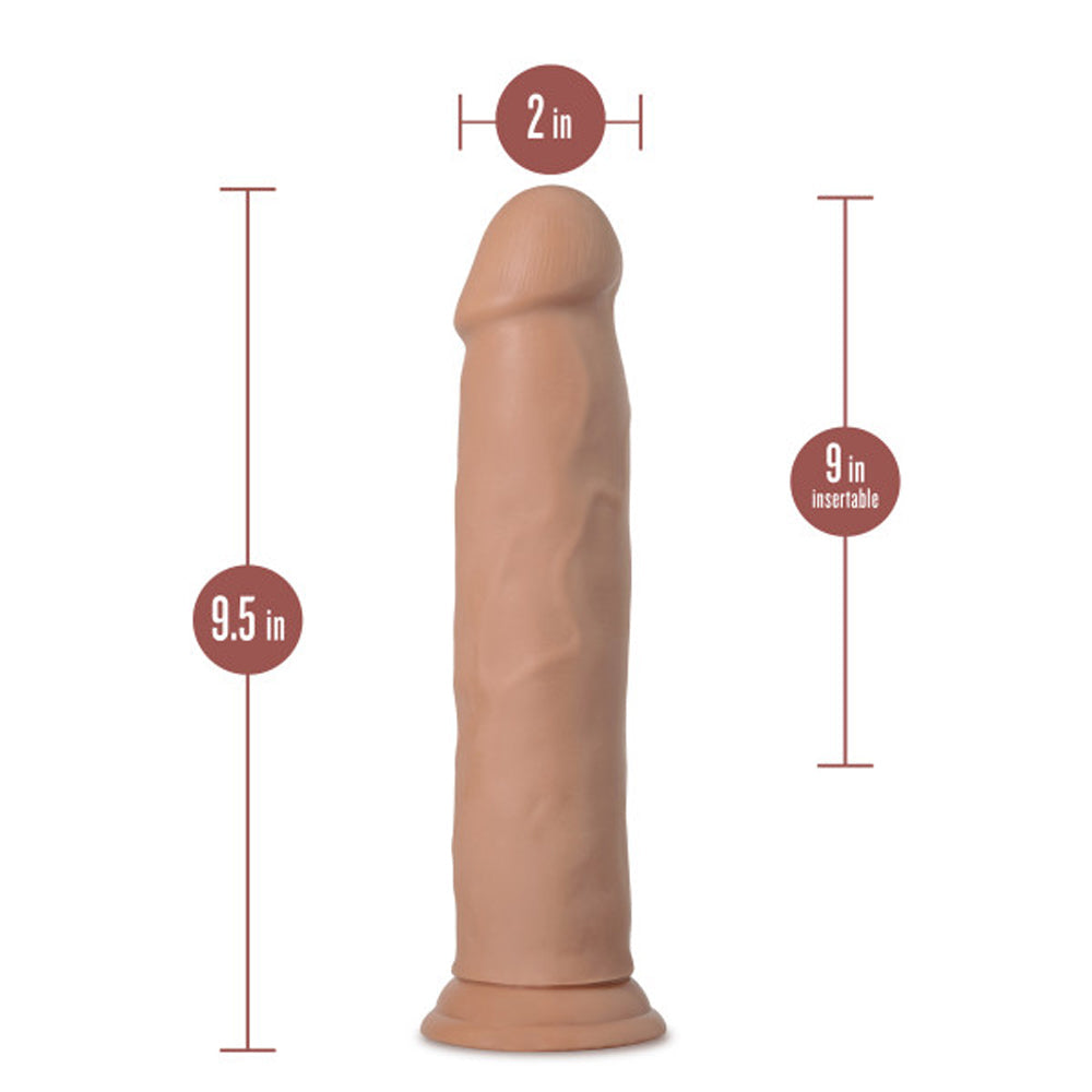 Au Naturel Carlos 9 inches Posable Dual Density Dildo Tan