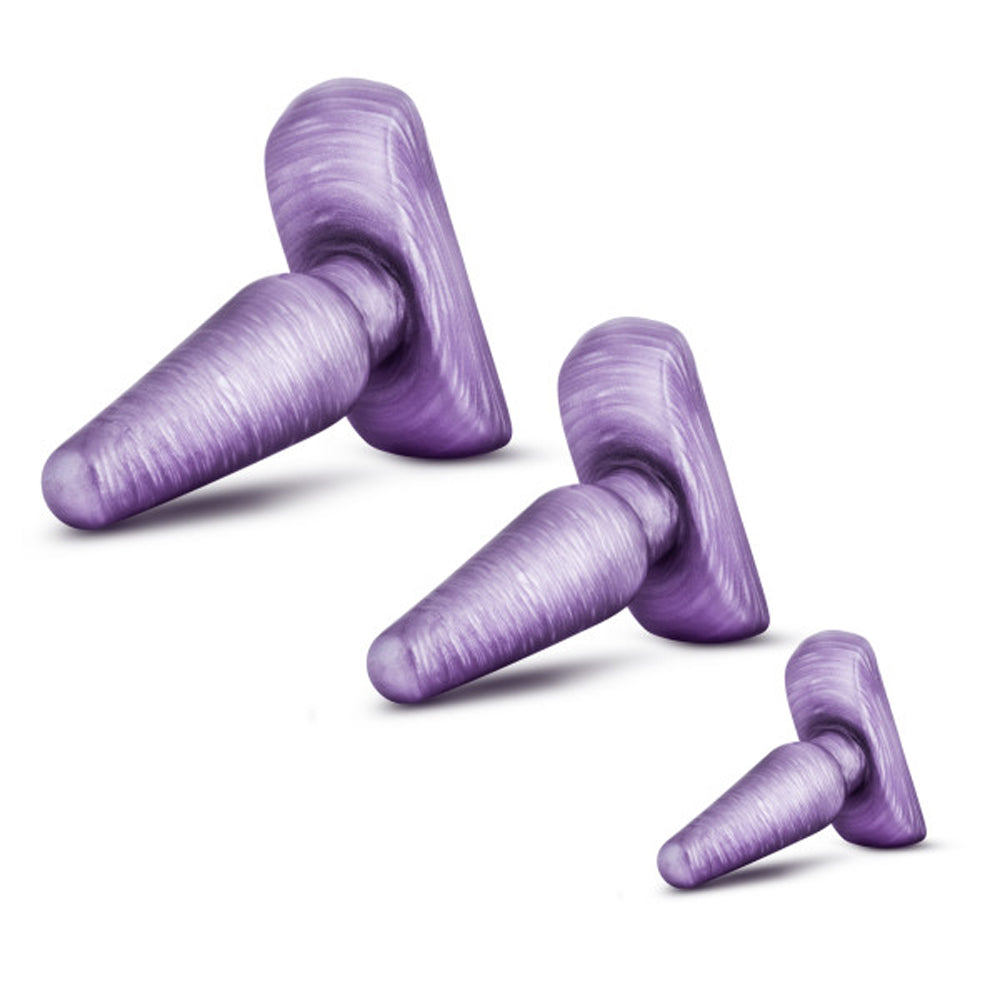 Blush B Yours 3-Piece Anal Trainer Kit Purple Swirl