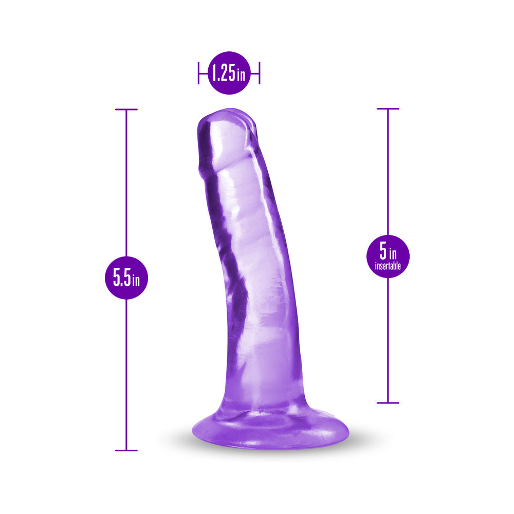 B Yours Plus Hard n' Happy 5 inches Dildo Purple