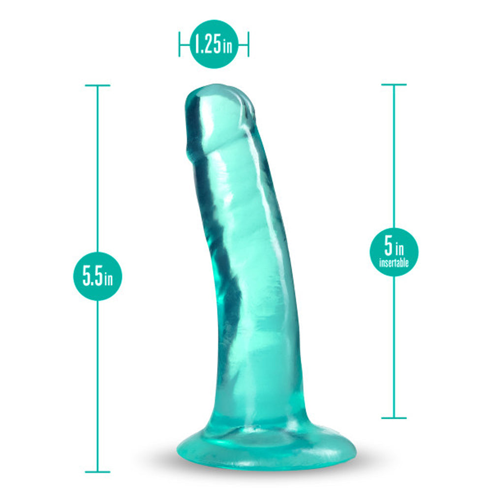 Blush B Yours Plus Hard n' Happy 5 inches Dildo with Suction Cup Teal