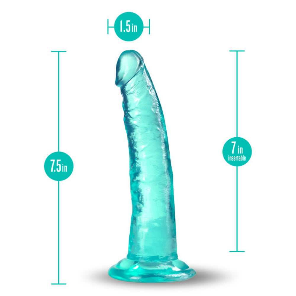 Blush B Yours Plus Lust n' Thrust 7 inches Dildo with Suction Cup Teal