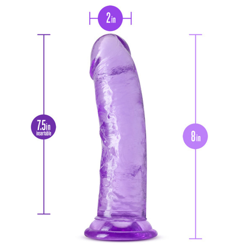 Blush B Yours Plus Roar n' Ride 8 inches Dildo with Suction Cup Purple