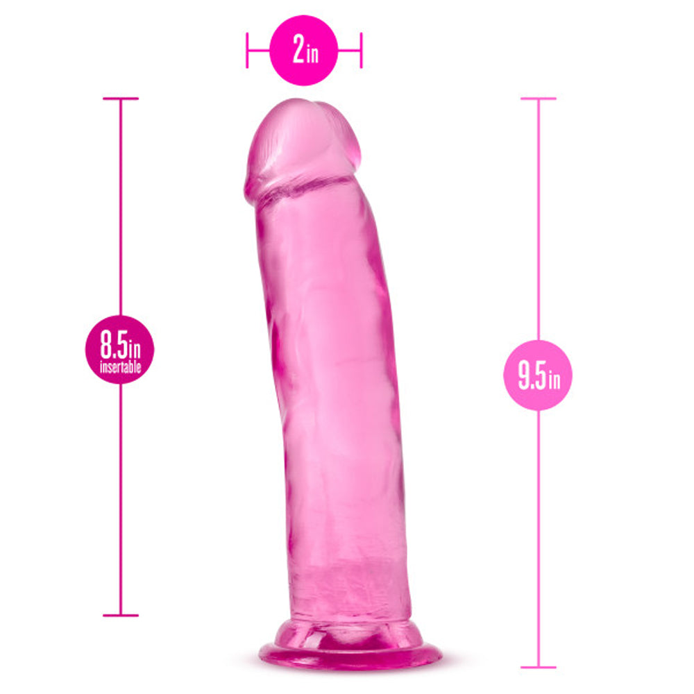 B Yours Plus Thrill n' Drill 9 inches Dildo Pink