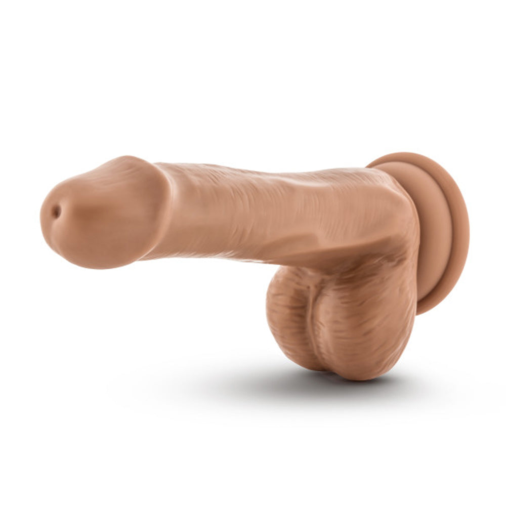 Dr. Skin Plus Realistic 6 inches Triple Density Posable Dildo with Balls Tan