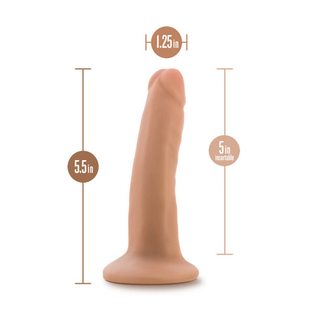 Dr. Skin Plus Realistic 5 inches Triple Density Posable Dildo Beige