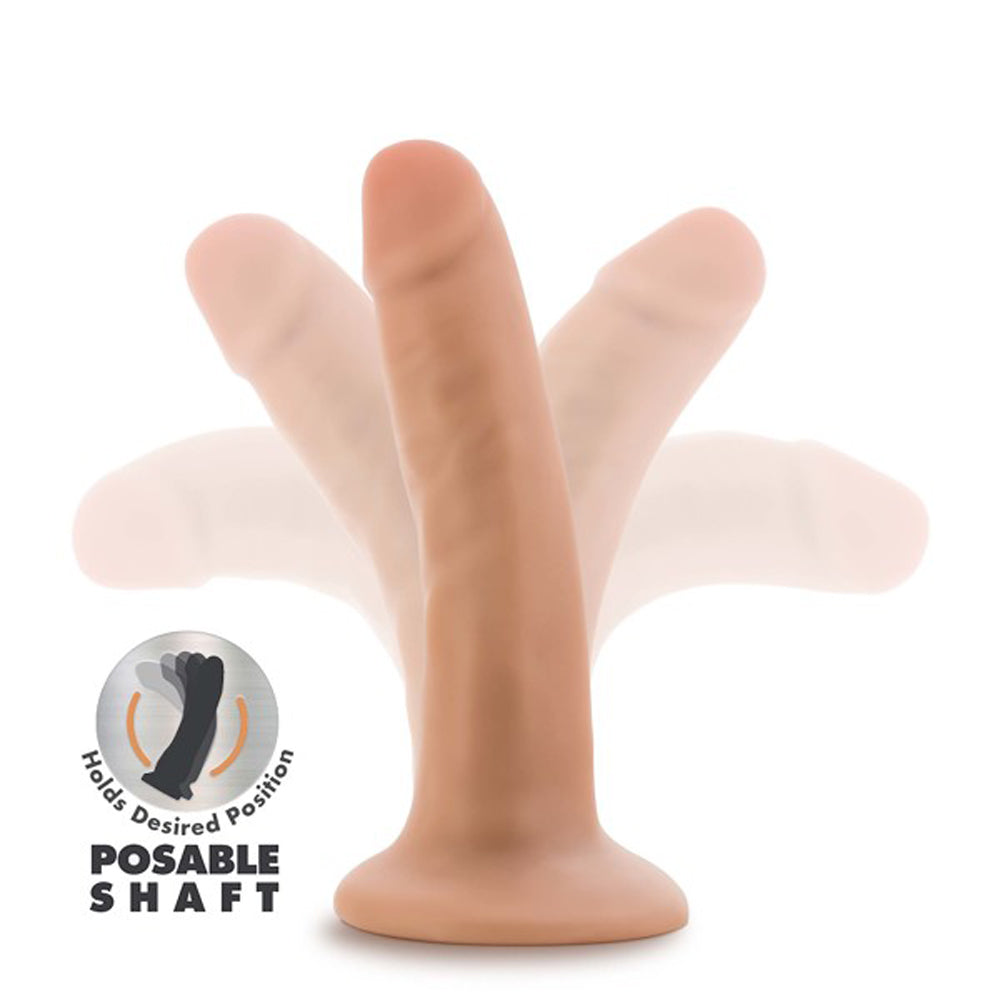 Dr. Skin Plus Realistic 5 inches Triple Density Posable Dildo Beige