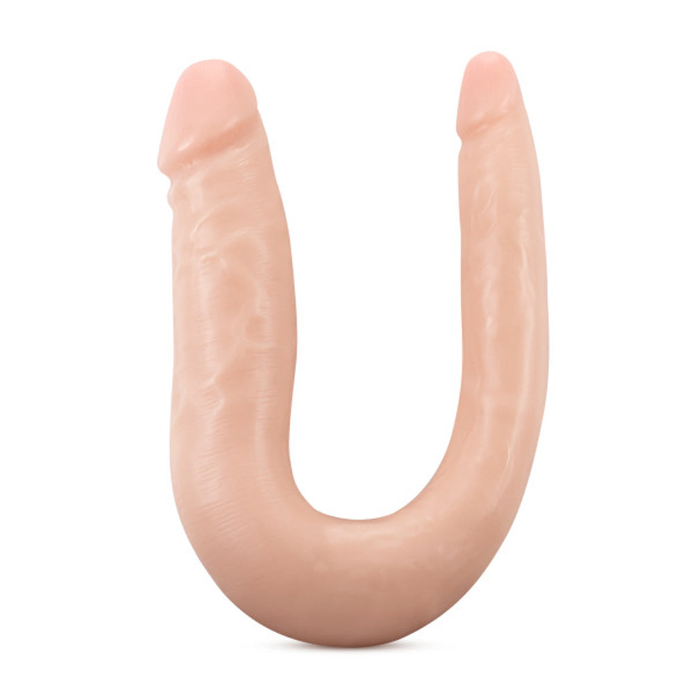Dr. Skin Silicone Dr. Double Realistic 12 inches Dual-Ended Dildo Beige