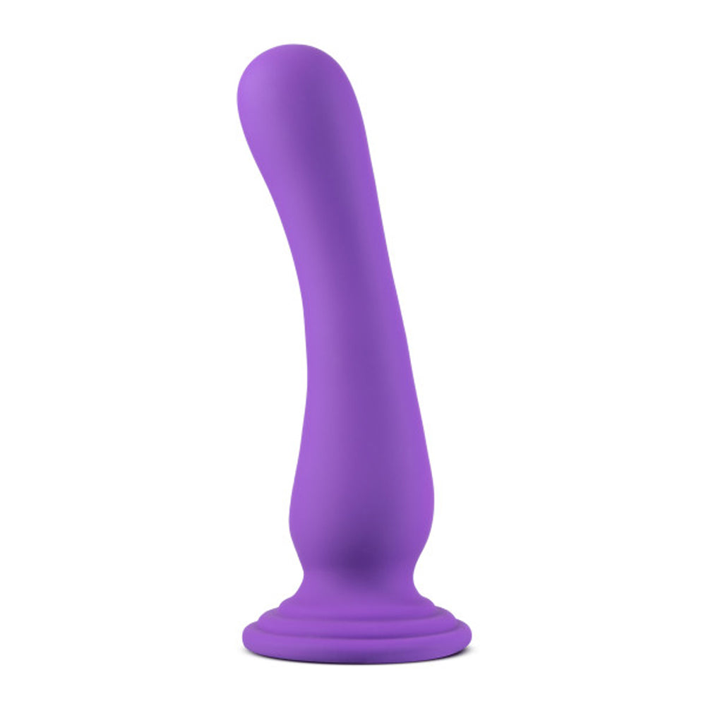Impressions Ibiza Rechargeable Silicone 7.75 inches Vibrating Dildo with Suction Cup Plum