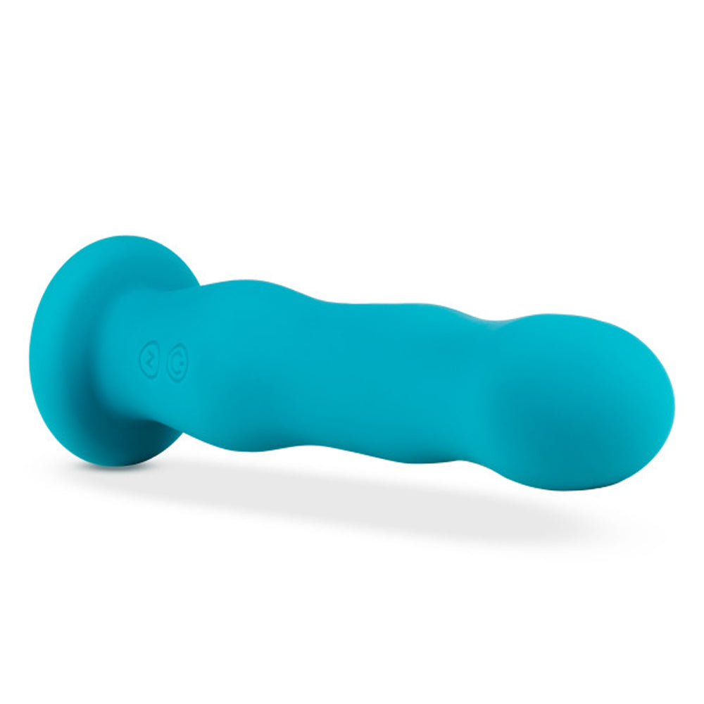 Impressions Miami Rechargeable Silicone 6.5 inches Vibrating Dildo Teal