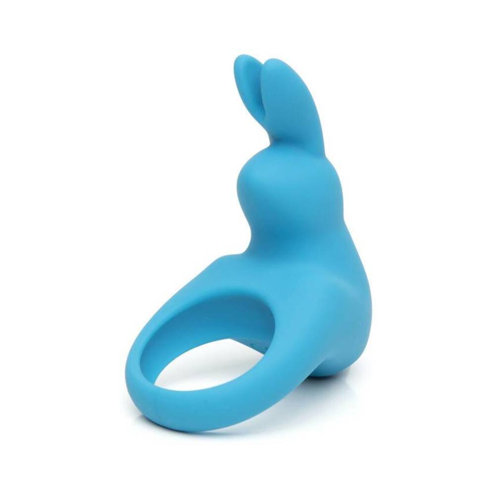 Happy Rabbit Rechargeable Silicone Cockring With Ears Blue