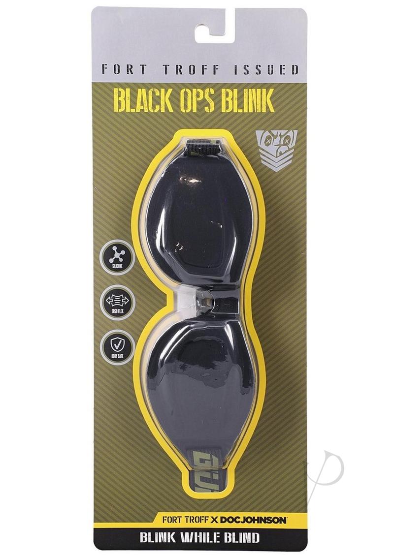 Fort Troff Black Ops Blindfold Black packaging showcasing the innovative design for sensory deprivation.