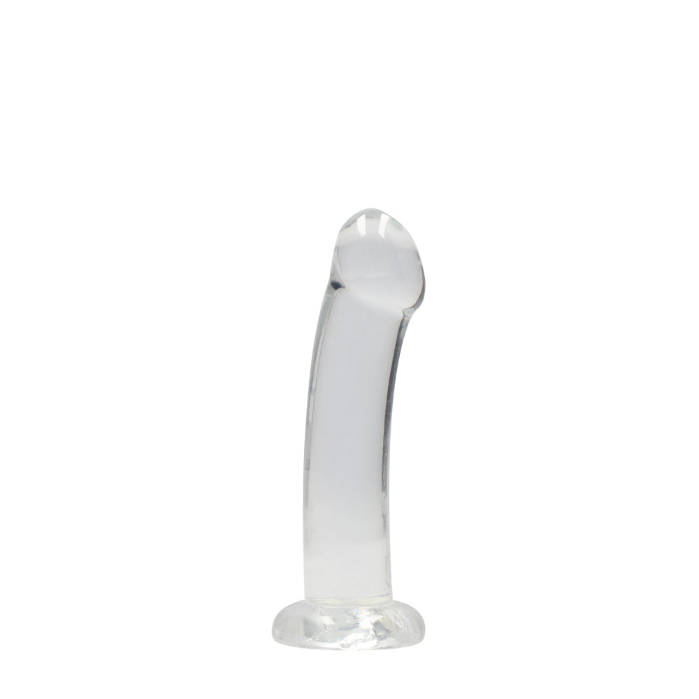 RealRock Crystal Clear Non-Realistic 7 inches Dildo With Suction Cup Clear