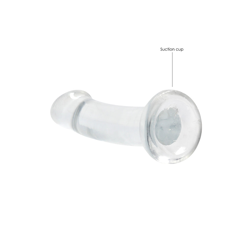 RealRock Crystal Clear Non-Realistic 7 inches Dildo With Suction Cup Clear