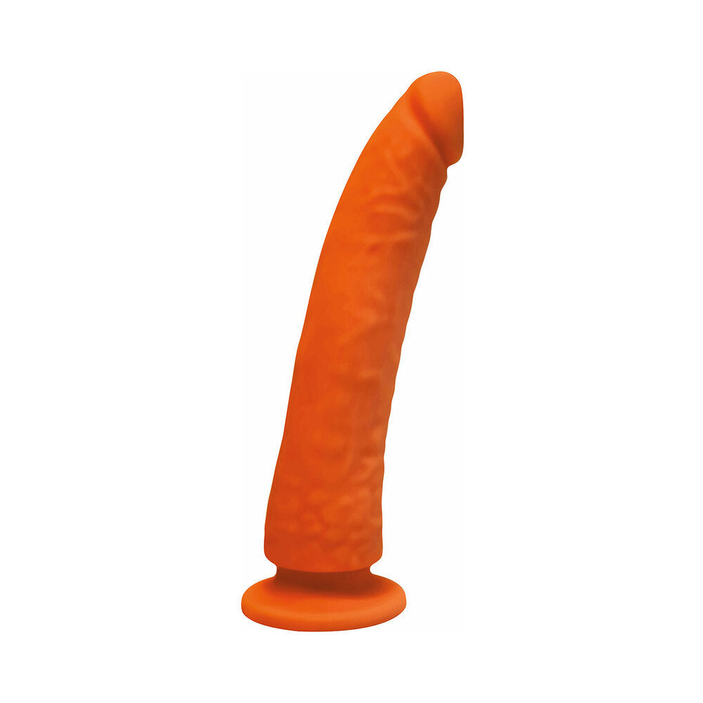 Curve Toys Rooster Lucky Pierre 8.5 inches Silicone Dildo with Suction Cup Orange