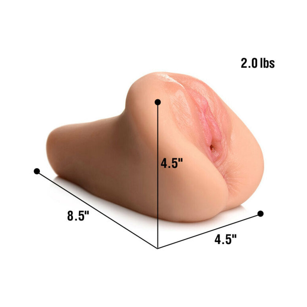 Curve Toys Mistress Juicy Emily Dual Entry Missionary Masturbator Light