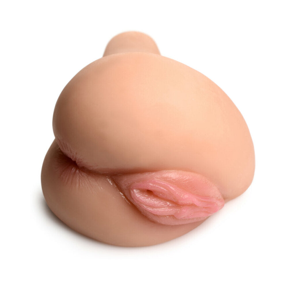 Curve Toys Mistress Juicy Taylor Dual Entry Sidesaddle Masturbator Light