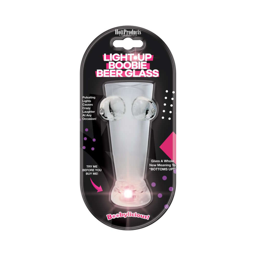 Bachelorette Big Shot Light Up Pecker Shot Glass with colorful LED lights for parties and fun celebrations.
