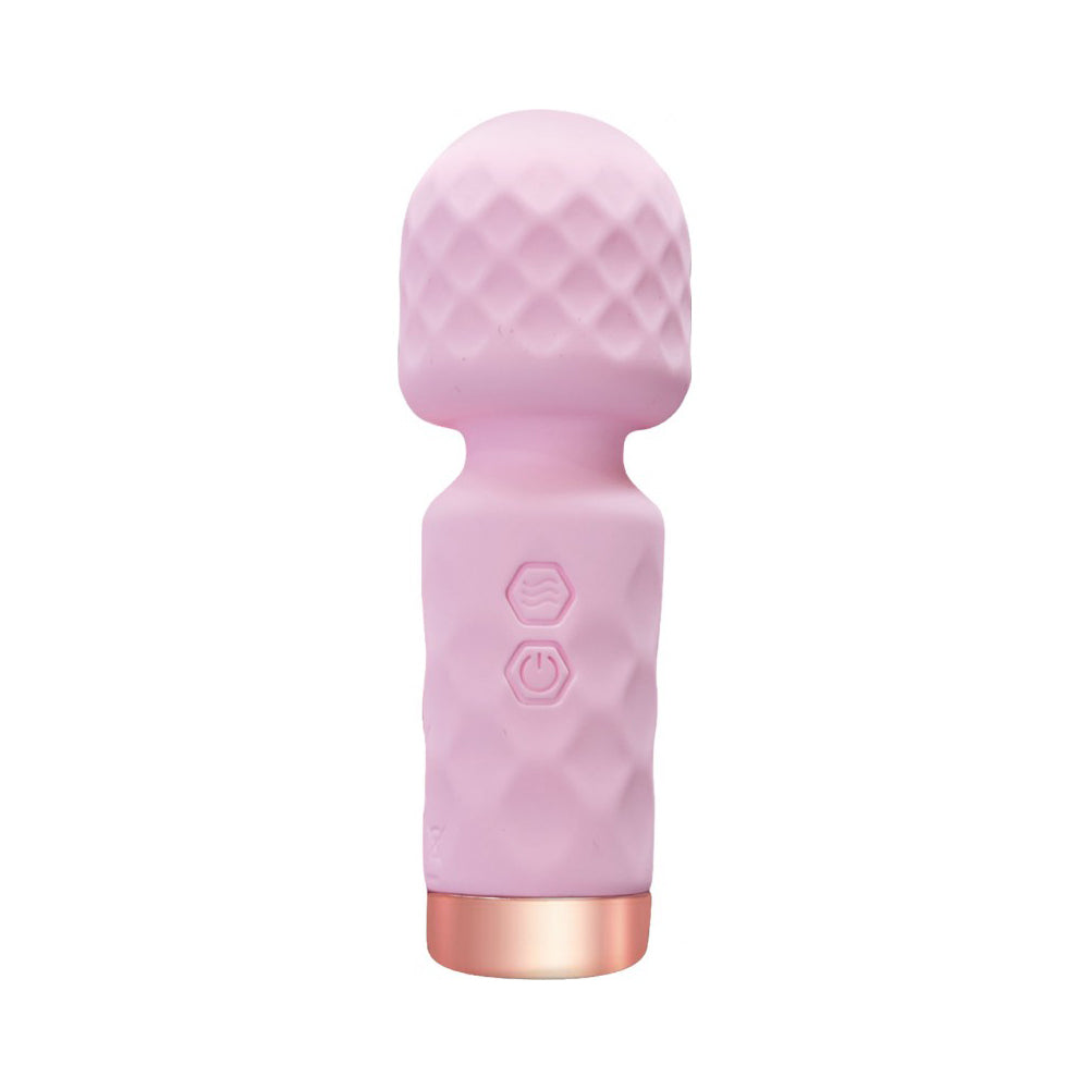 Wet Dreams Lil' Wanderer Mini Massager Pink handheld personal massager with playful design and waterproof feature.