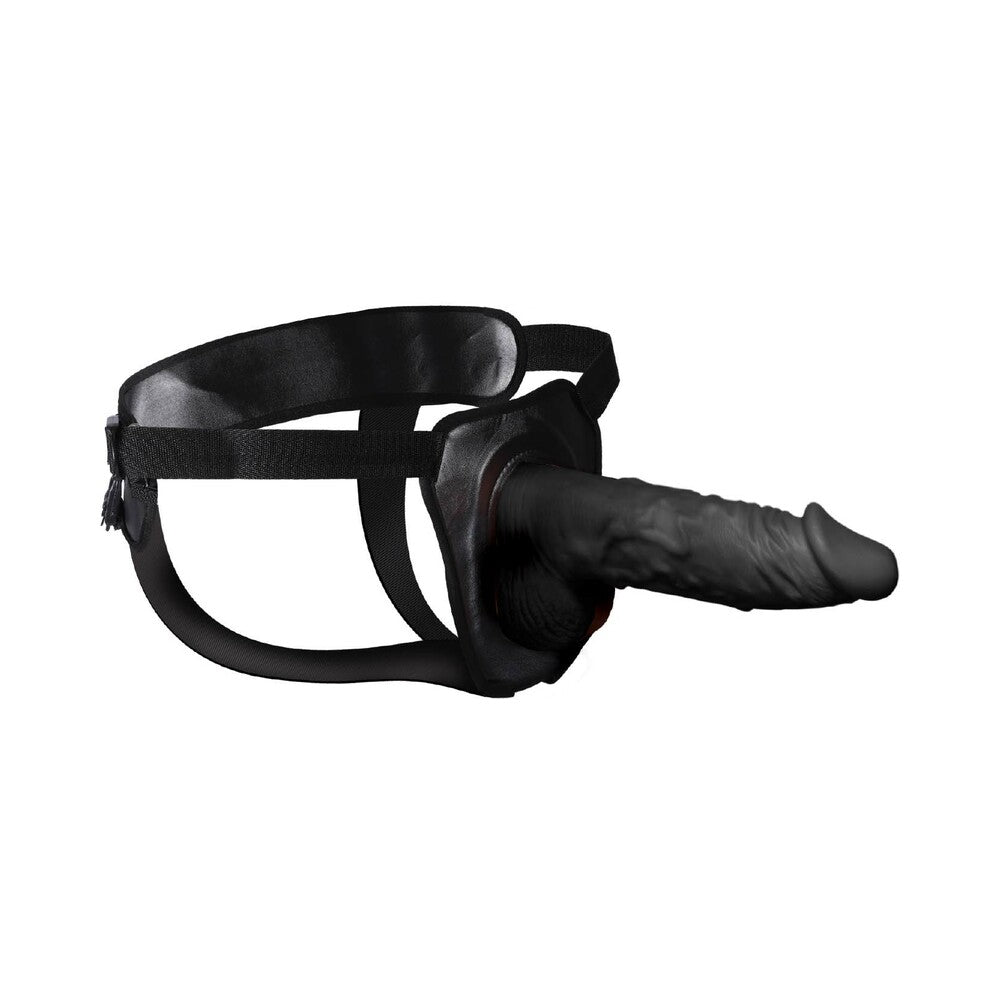 Erection Assistant Hollow Strap-On 9.5 inches Black