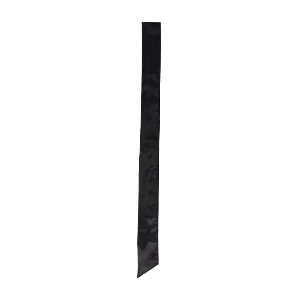 Ouch! Black & White Bondage Silky Ribbon Black