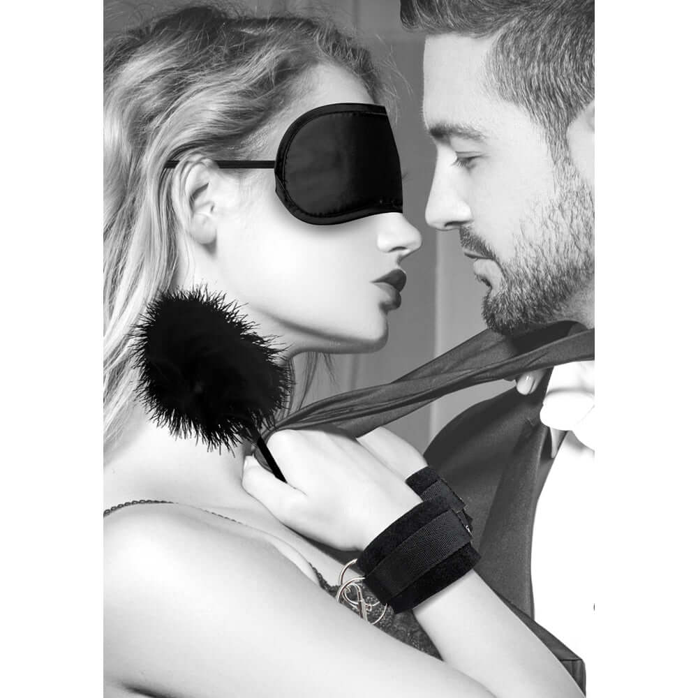Ouch! Black & White Introductory Bondage Kit #2 Black