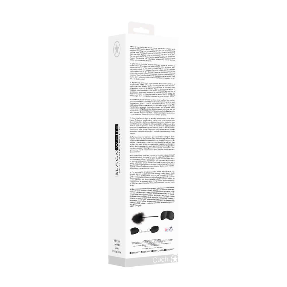 Ouch! Black & White Introductory Bondage Kit #2 Black