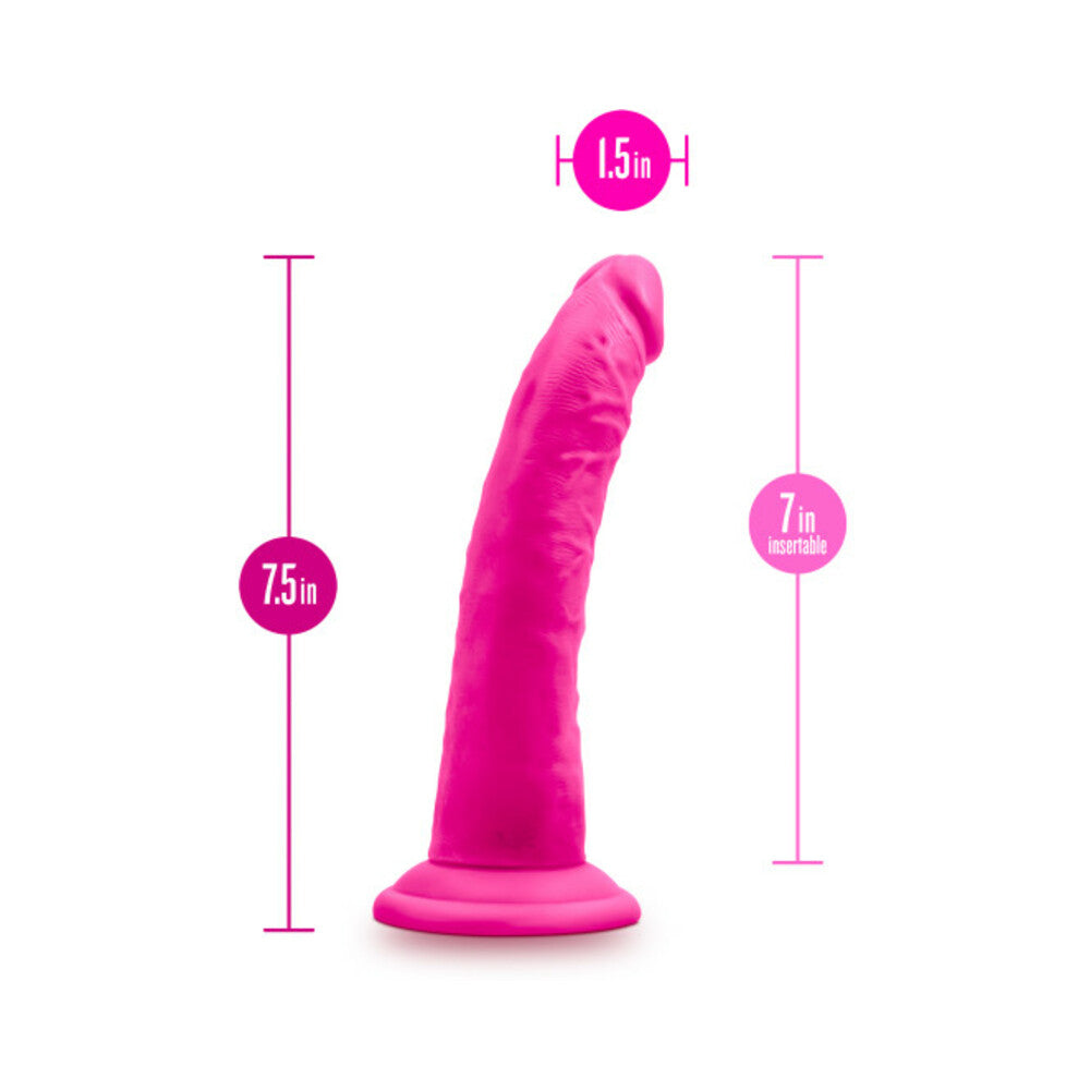 Blush Au Naturel Bold Jack 7 inches Posable Dual Density Dildo with Suction Cup Pink