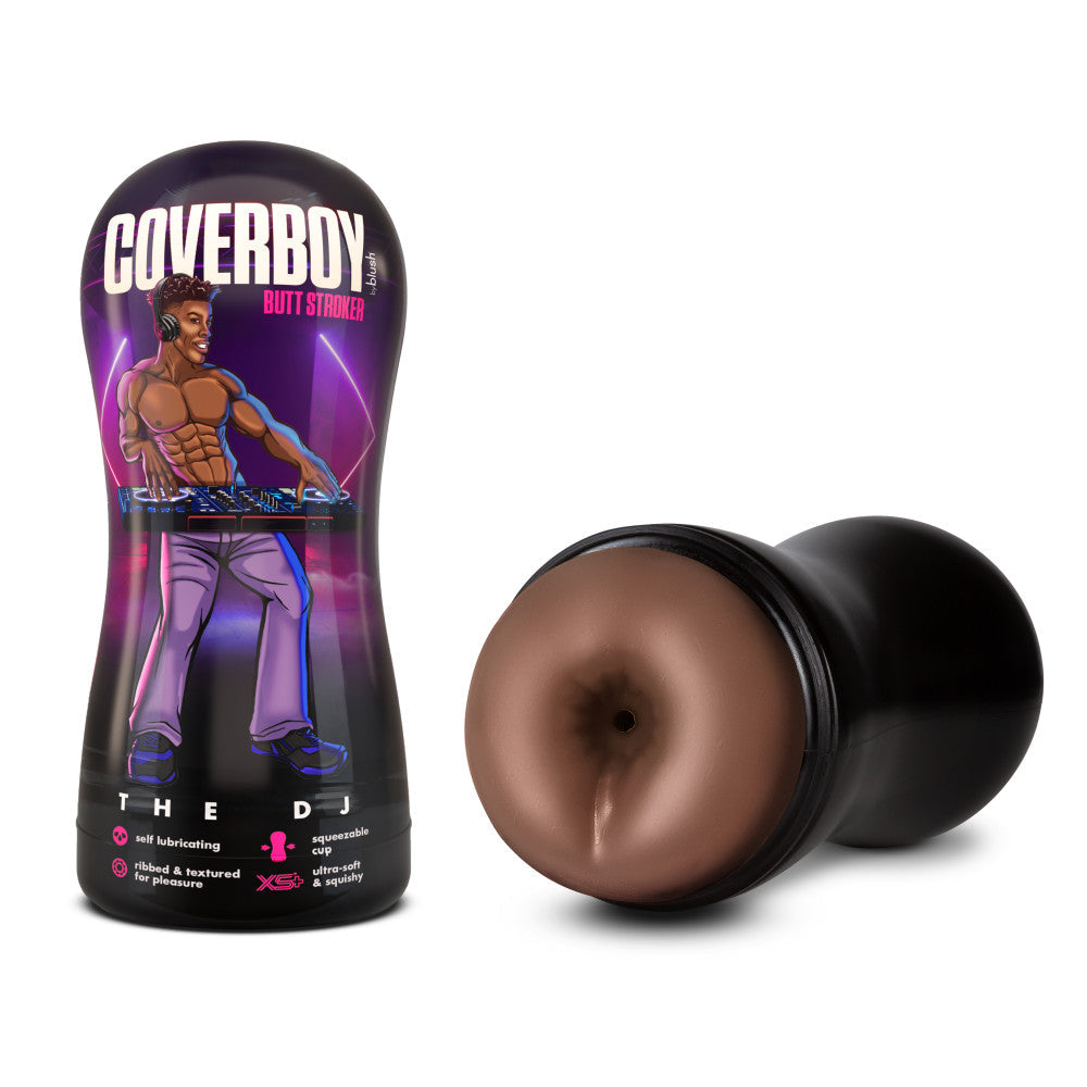 Coverboy The DJ Self Lubricating Anal Stroker Brown with realistic design and self-lubricating feature.