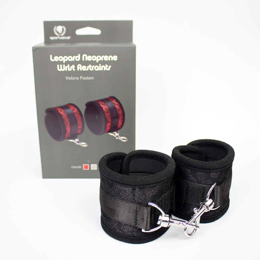 Spartacus Wrist Restraints Neoprene Black