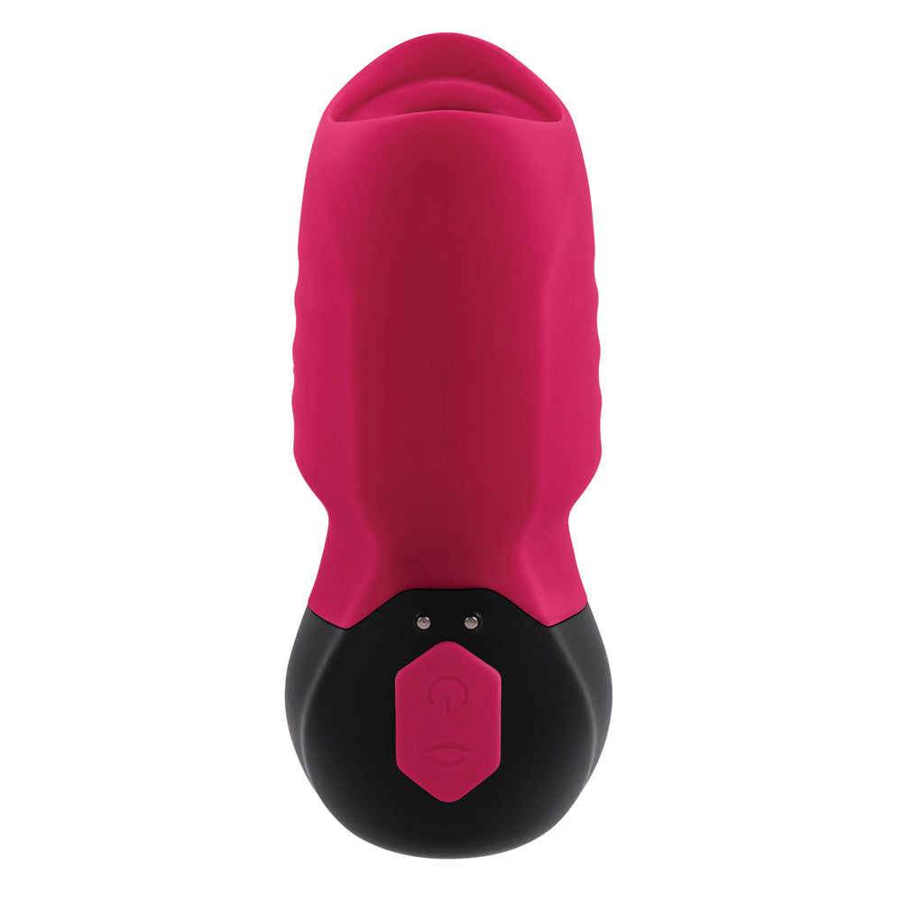 Gender X Body Kisses Rechargeable Vibrating Silicone Suction Massager Red
