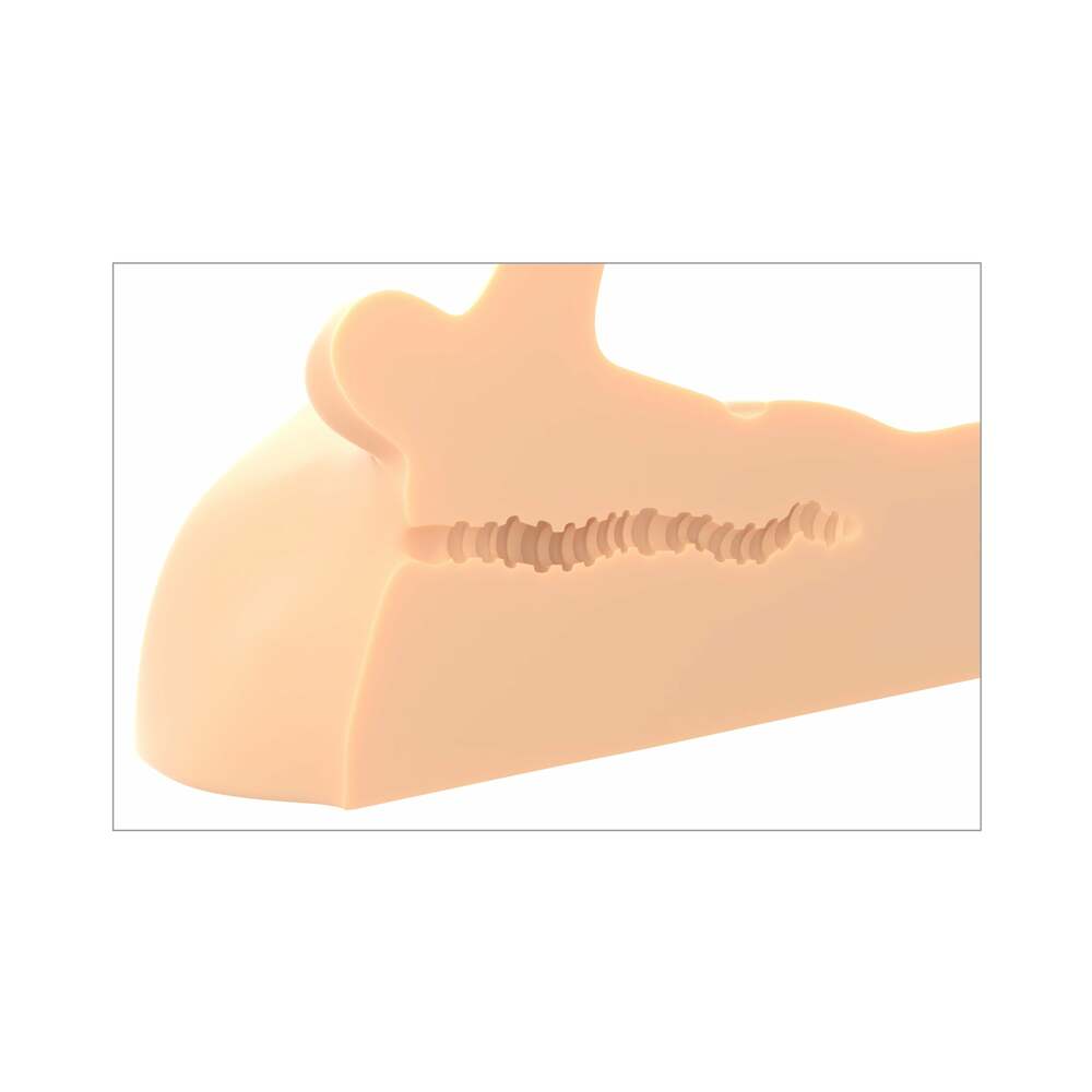 PDX Plus Perfect Ride Anal Masturbator With 6 inches Posable Dildo Beige