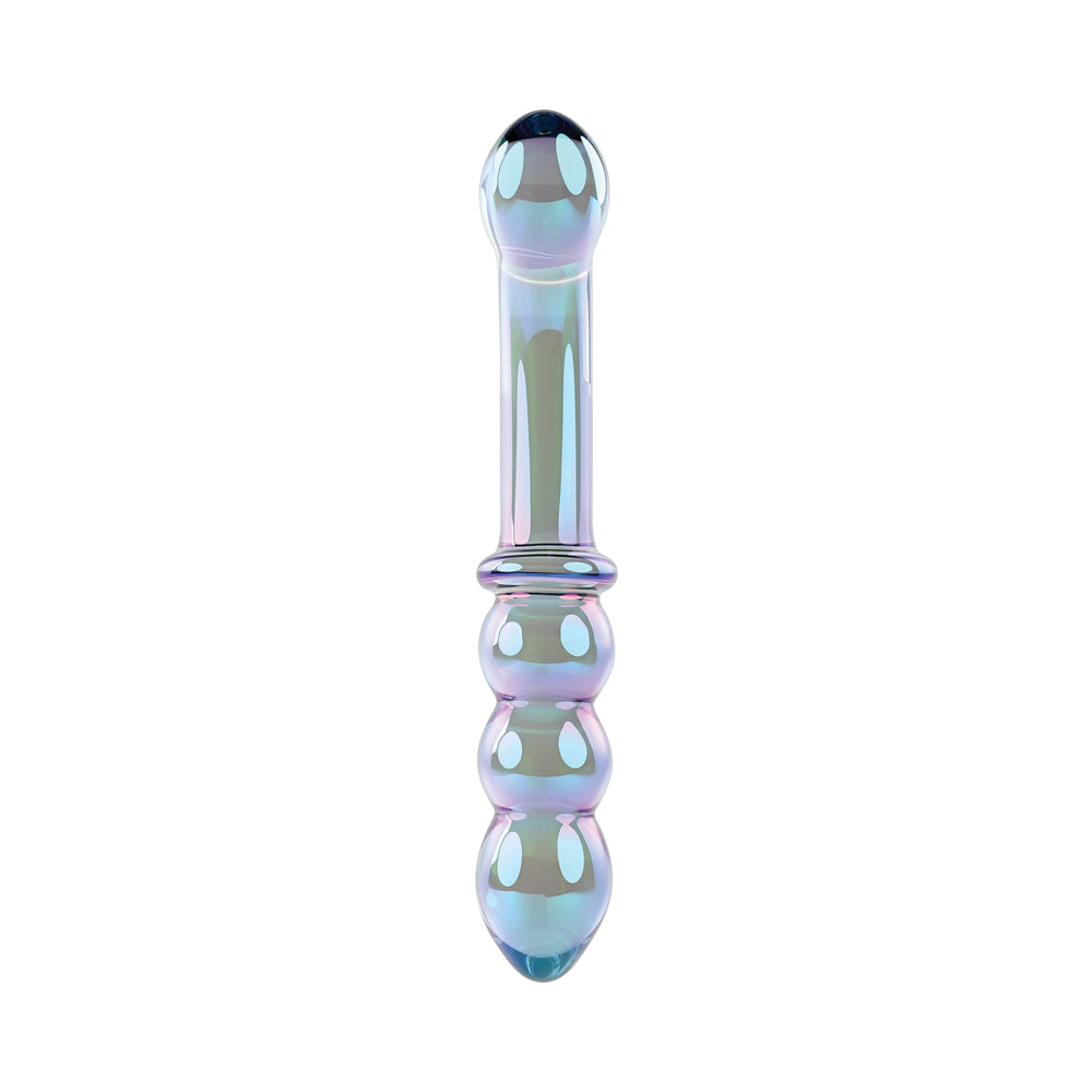 Gender X Lustrous Galaxy Wand 7.3 inches Dual-Ended Glass Dildo Multi-Color