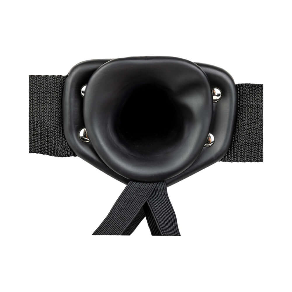 RealRock Realistic 6 inches Hollow Strap-On Black
