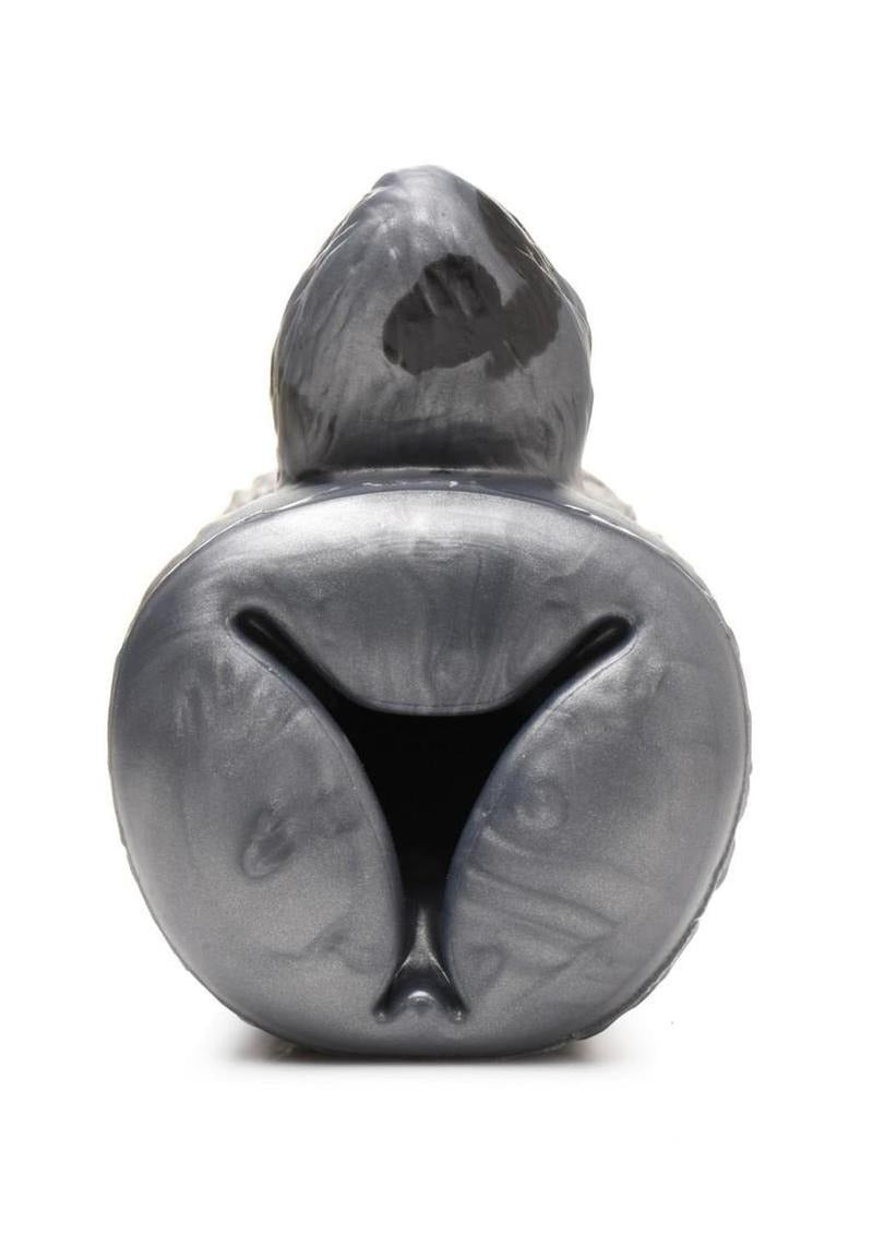 Creature Cocks She Wolf Silicone Stroker with a detailed wolf design and textured opening.