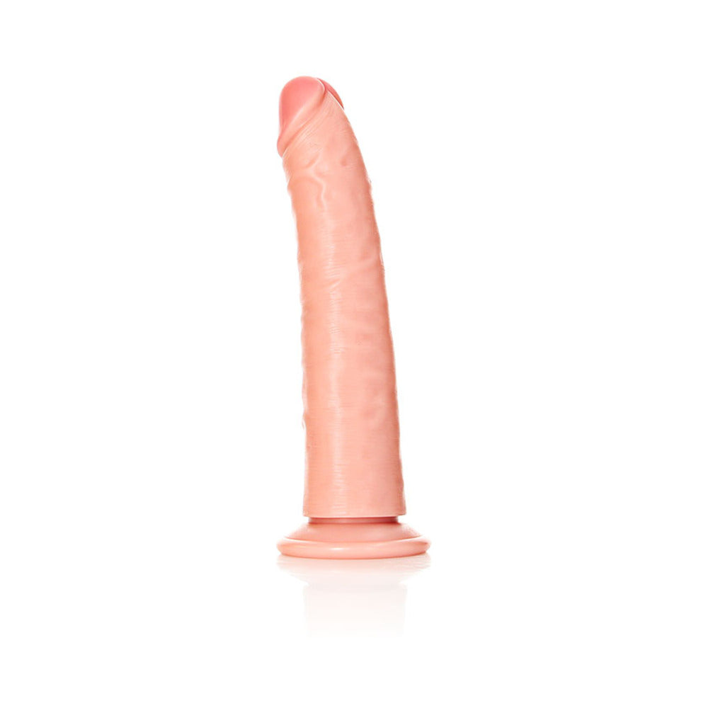 RealRock Realistic 7 inches Slim Dildo With Suction Cup Beige