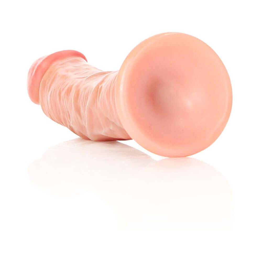 RealRock Realistic 6 inches Curved Dildo With Suction Cup Beige