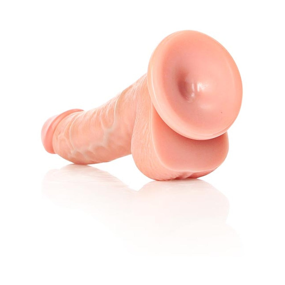 RealRock Realistic 6 inches Curved Dildo With Balls and Suction Cup Flesh