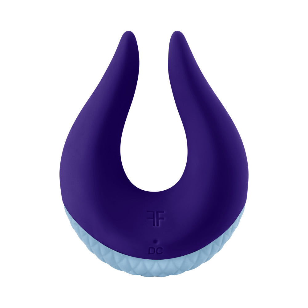 FemmeFunn Volea Rechargeable Silicone Fluttering Tip Vibrator Dark Purple