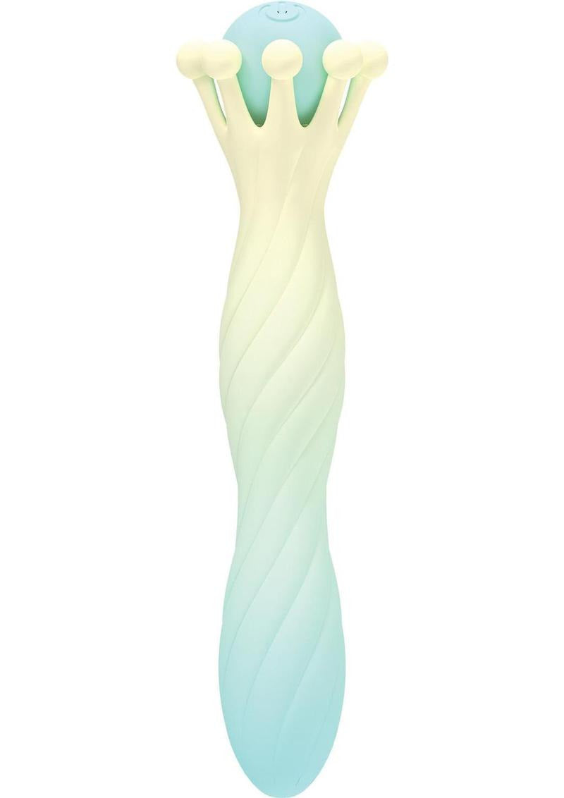 Wet Dreams Crown Jewel Scepter Vibrating Wand - sleek, compact wand massager for deep stimulation.