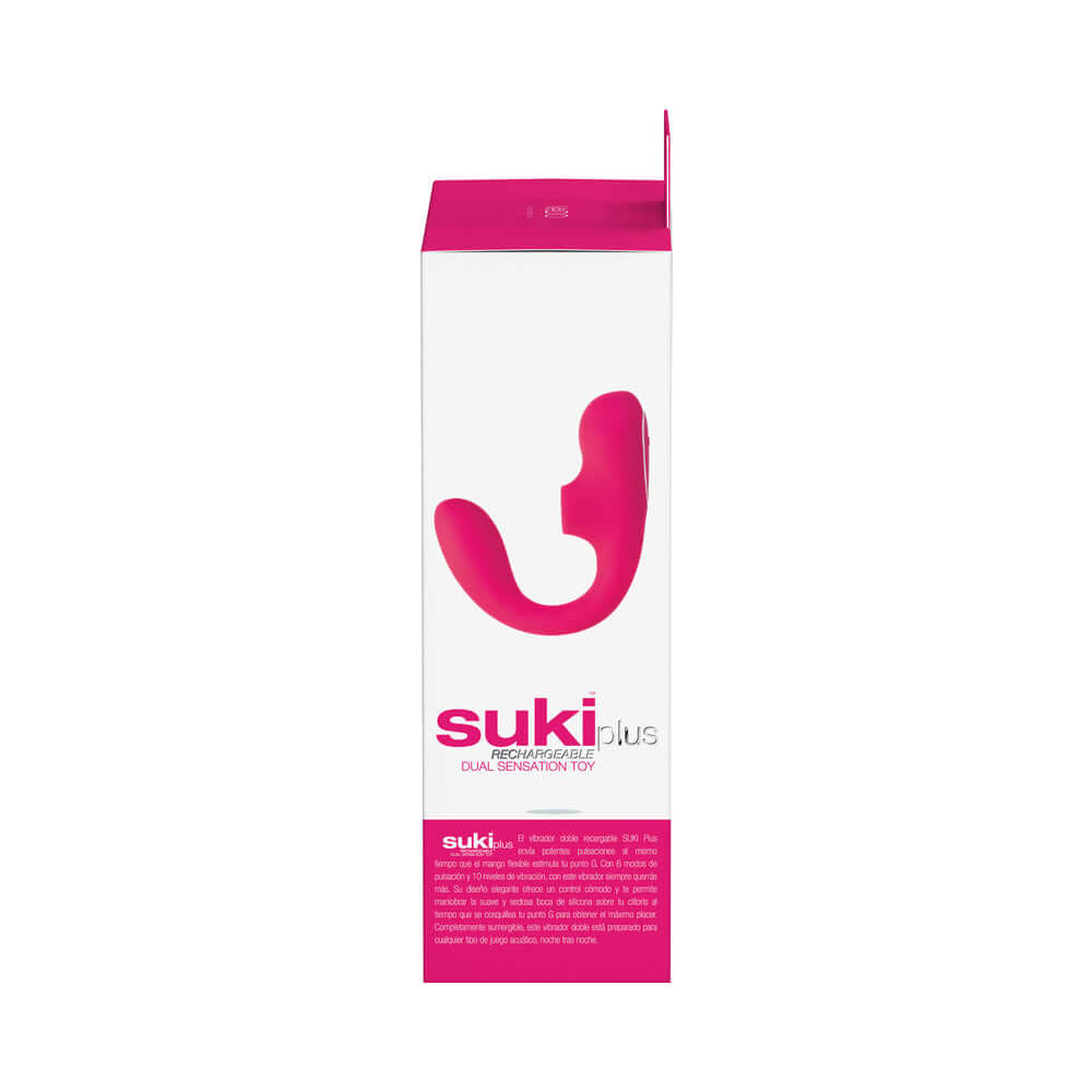 VeDO Suki Plus Rechargeable Dual Sonic Vibe Foxy Pink