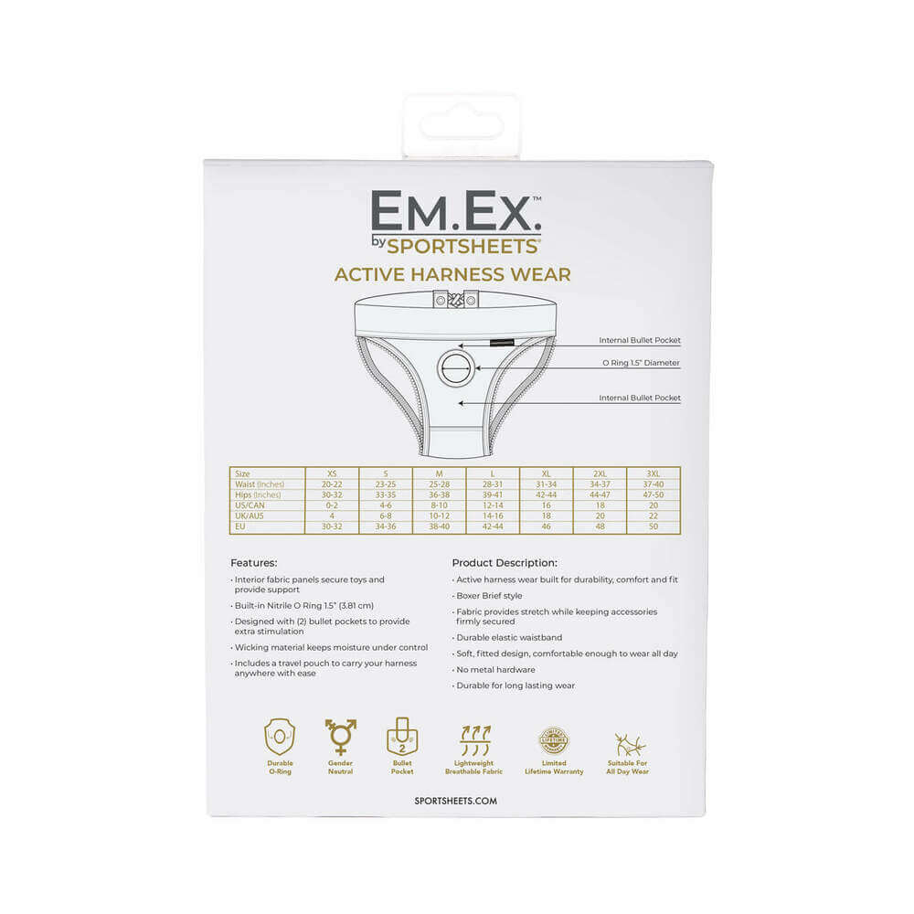 Sportsheets Em.Ex. Fit Harness Patent Corset 2XL