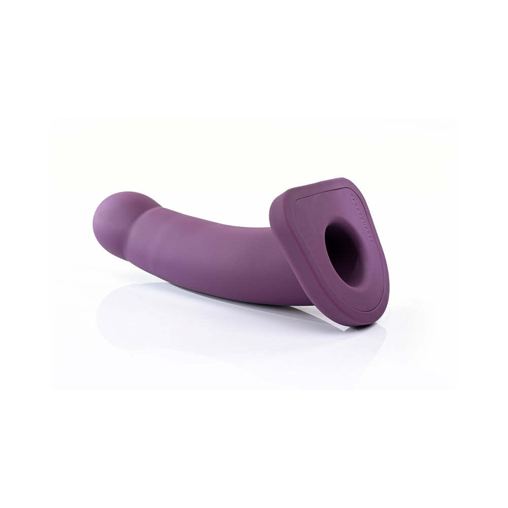 Sportsheets Merge Collection Banx 8 inches Silicone Hollow Dildo Plum