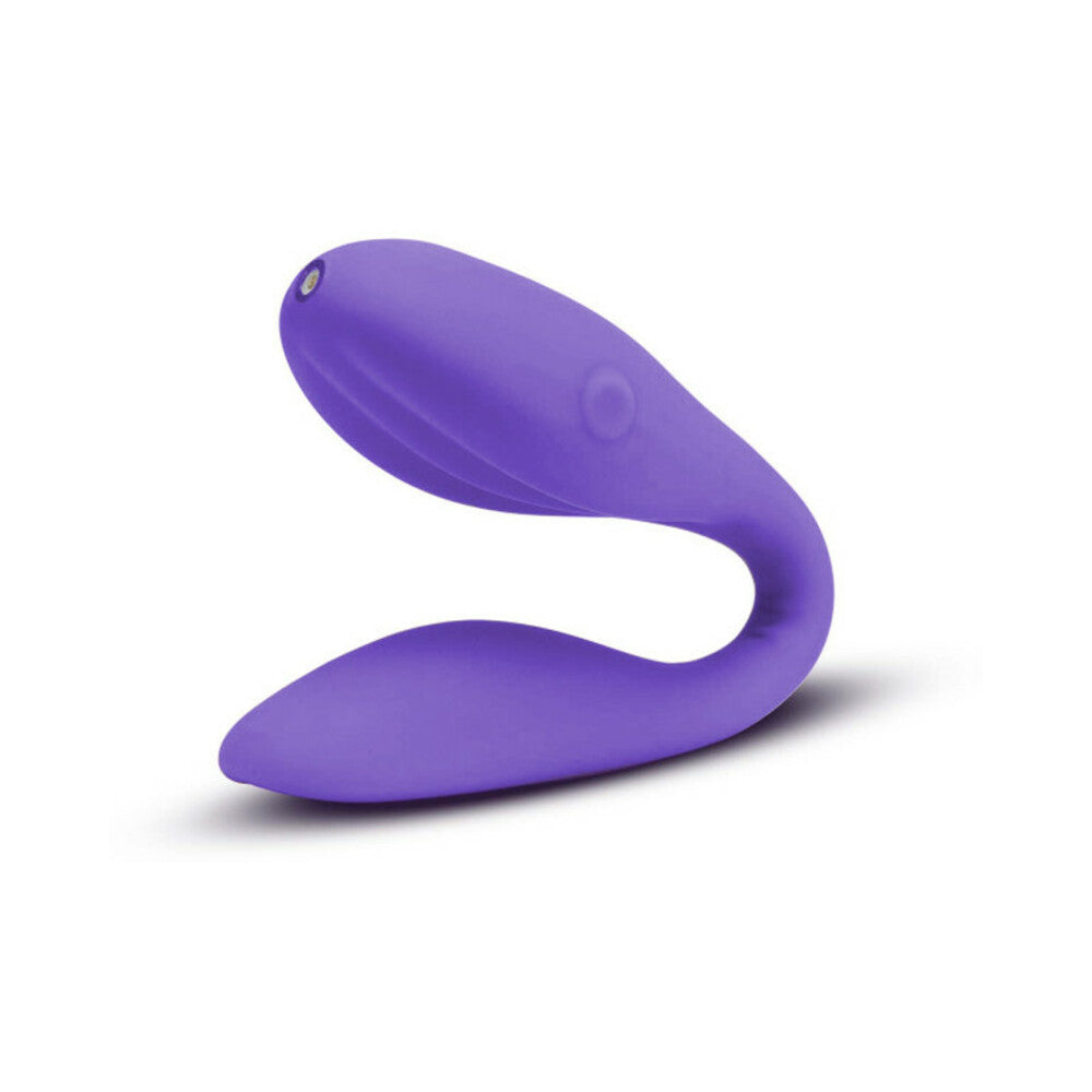 Wellness Duo Rechargeable Silicone Wearable Couples Dual Stimulation Vibrator Purple